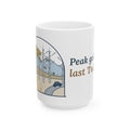 Large 15oz Aspen Leaf Peeping Mug - Peak Gold Was Last Tuesday. Colorado Fall Coffee Mug