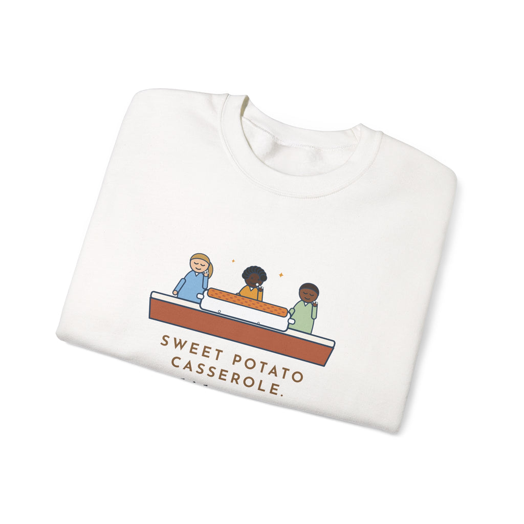 Thanksgiving Sweatshirt, Sweet Potato Casserole, Kids Ate Every Marshmallow off the Top, Funny Casserole Mystery Crewneck