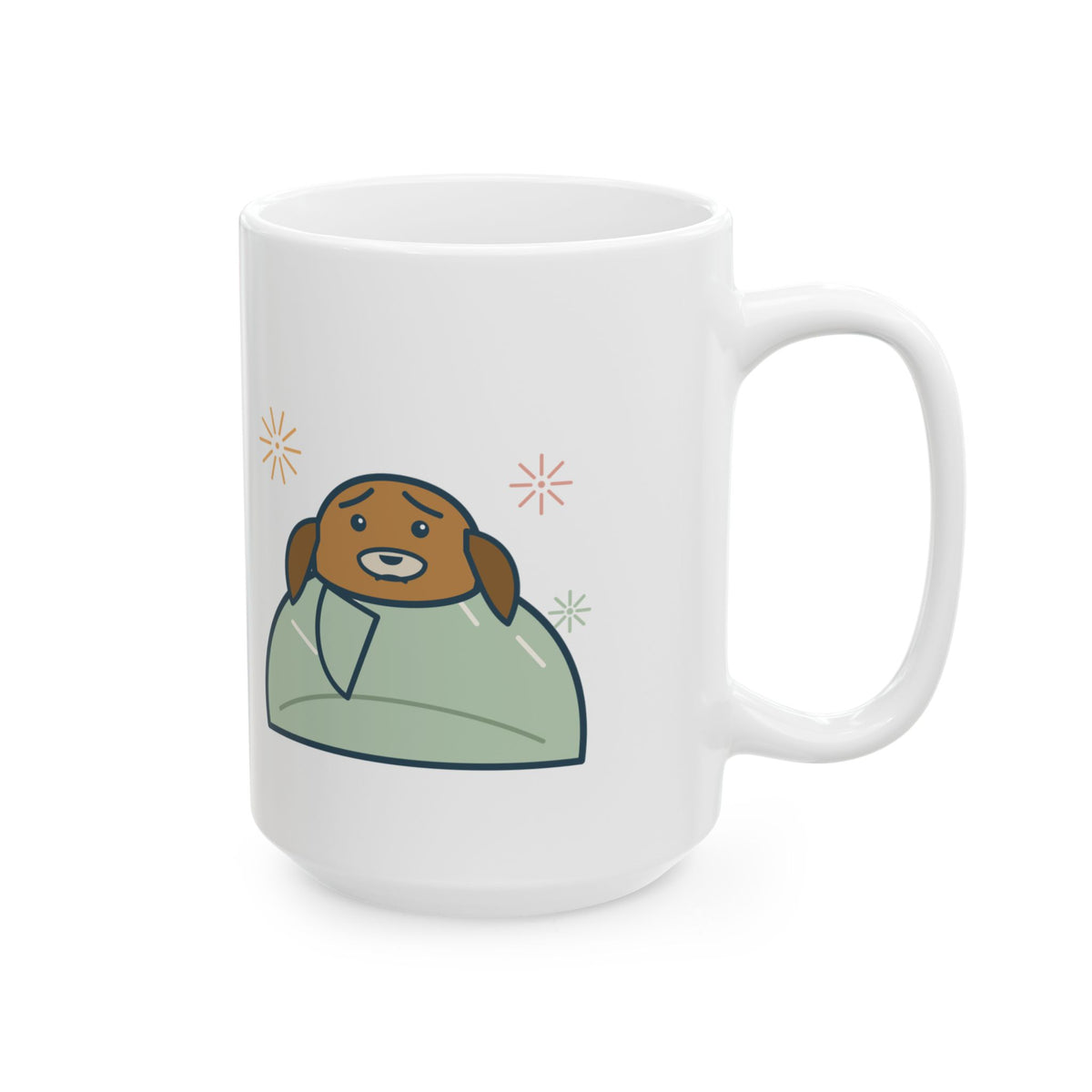 Large 15oz New Year 2027 Mug - Rang in 2027 in the Closet with the Dog, Dog Owner Gift