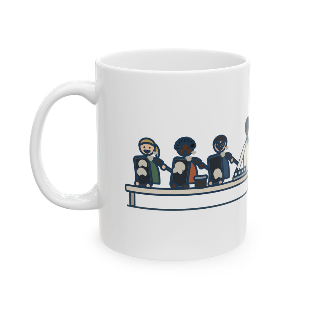 Forensic Science Teacher Coffee Mug 11oz - Fingerprint Lab, Half the Class Dusted Their Phones