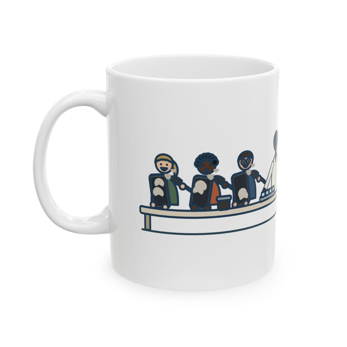 Forensic Science Teacher Coffee Mug 11oz - Fingerprint Lab, Half the Class Dusted Their Phones