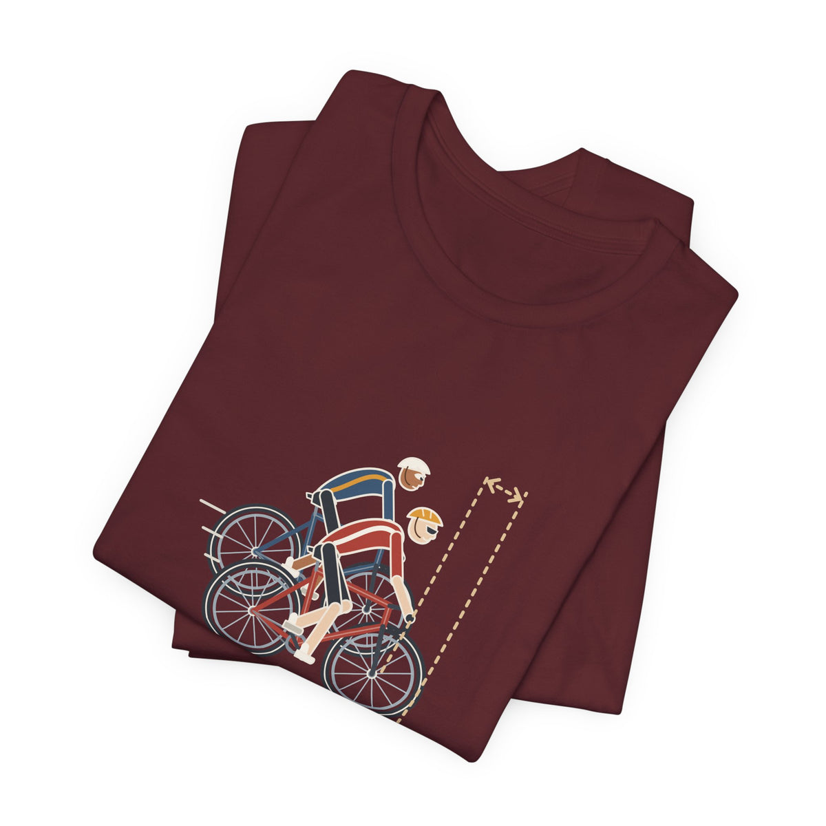 Road Cycling T-Shirt - Stop Half-Wheeling Me. Funny Group Ride Cyclist Tee
