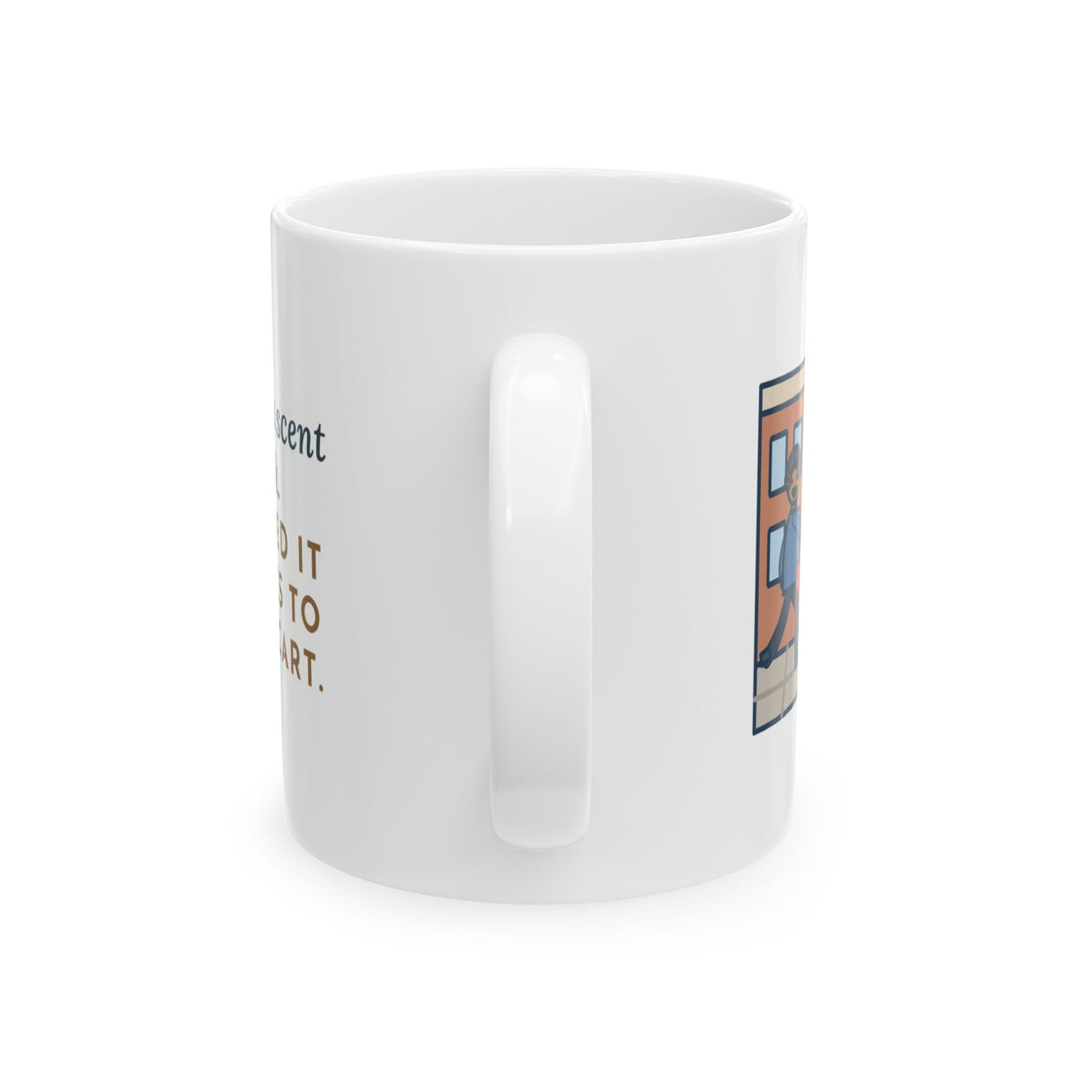 Puggle Mug, Caught a Scent on the Walk, We Followed It Four Blocks to a Hot Dog Cart, Funny Coffee Mug 11oz