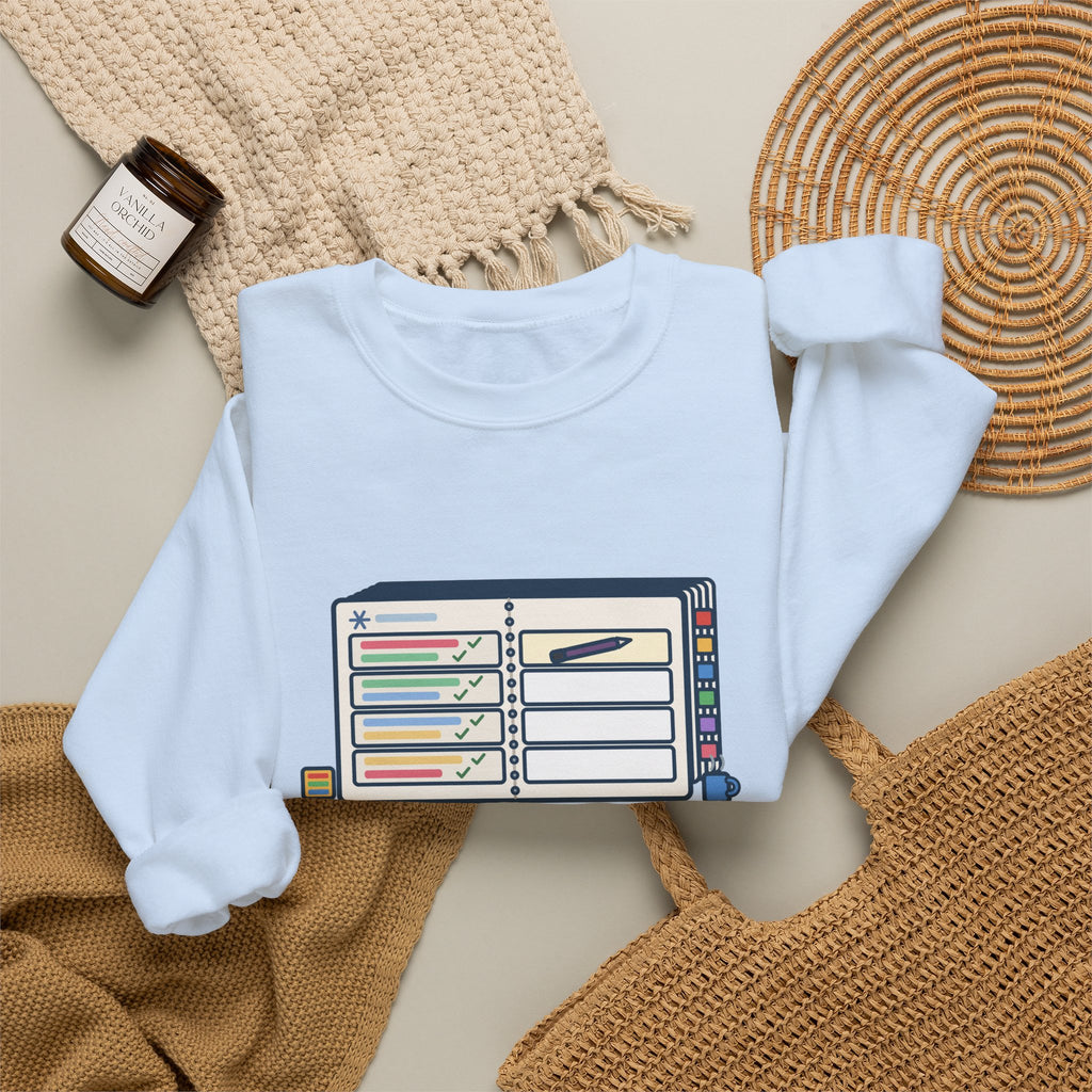 New Planner Sweatshirt, January 1 Bought a Fresh One, Last Entry January 4, Funny Four Good Days Crewneck