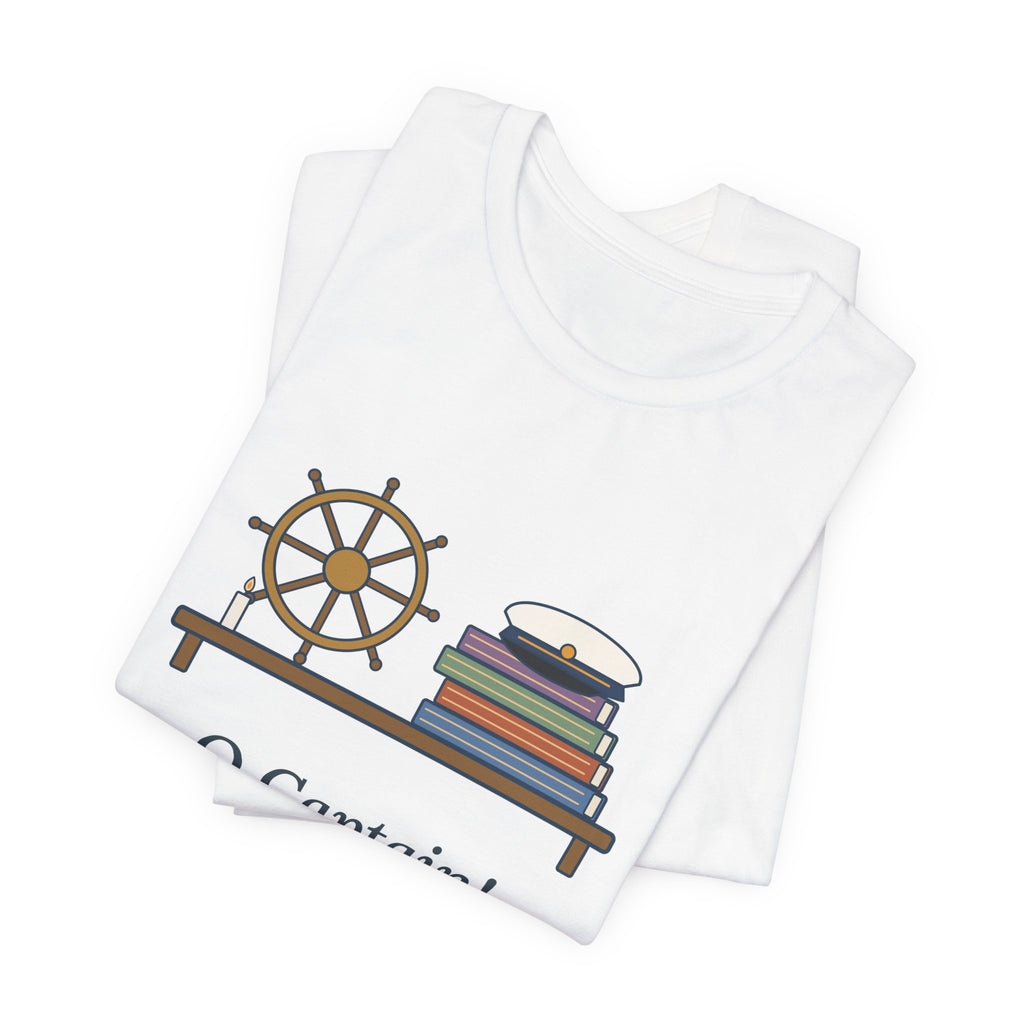 Walt Whitman Quote T-Shirt, O Captain My Captain, Teacher Captain's Desk Tee
