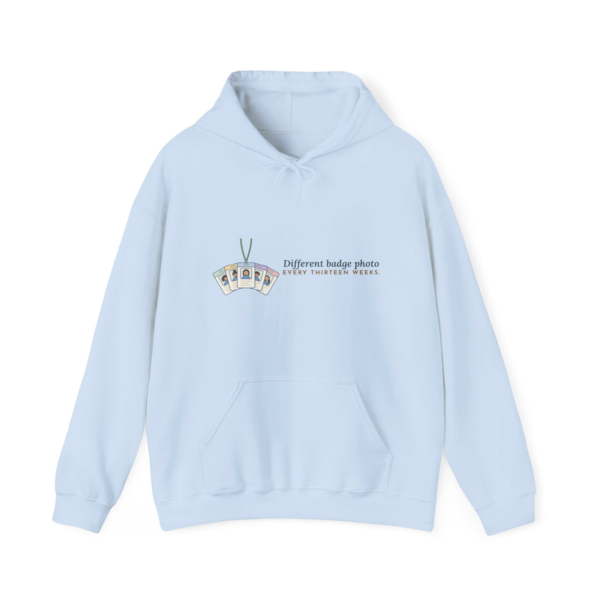 Travel Nurse Hoodie - Different Badge Photo Every Thirteen Weeks Nurse Gift
