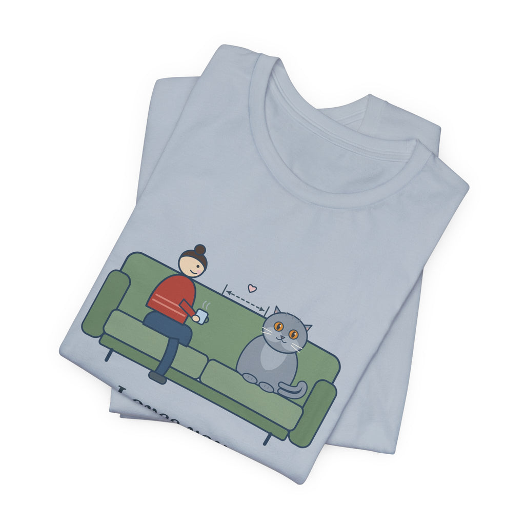 British Shorthair T-Shirt - Loves You. From the Next Cushion Over. Cat Lover Tee