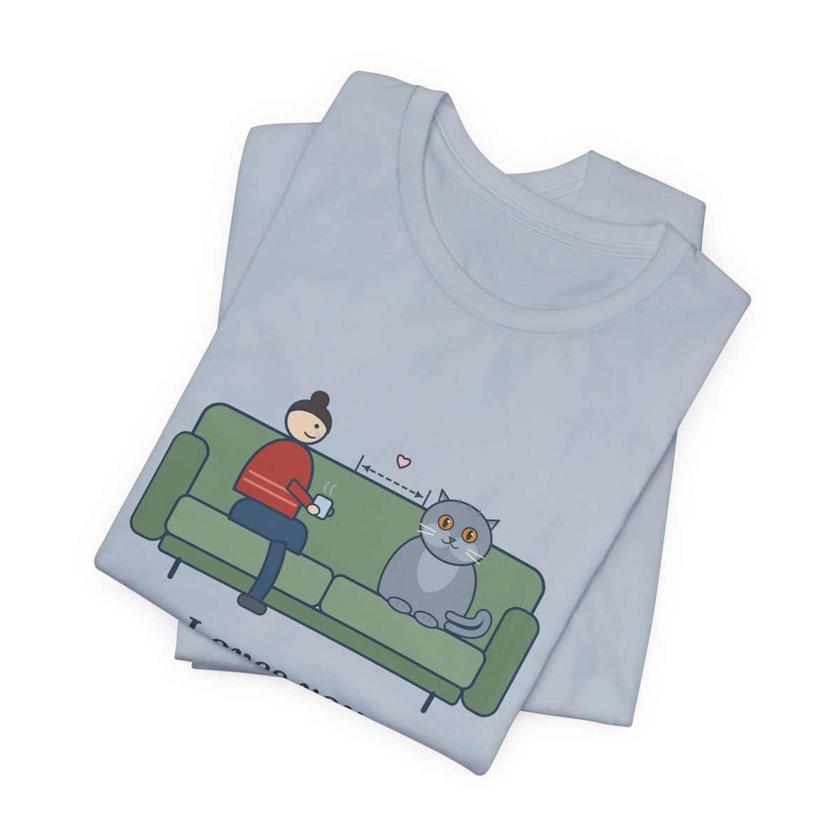 British Shorthair T-Shirt - Loves You. From the Next Cushion Over. Cat Lover Tee