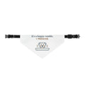 Rottweiler Dog Bandana - It's a Happy Rumble, I Promise Clip-On Big Dog Bandana