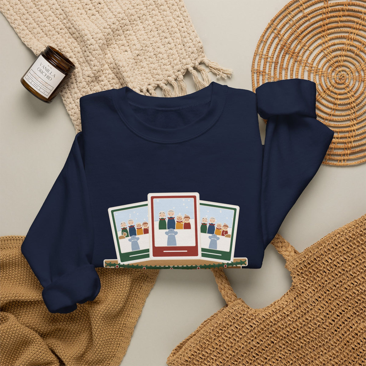 Family Photographer Crewneck Sweatshirt - Photographer of Every Christmas Card, Not in One