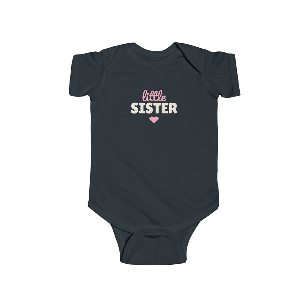 Little Sister Baby Bodysuit, Sibling Matching Newborn Outfit