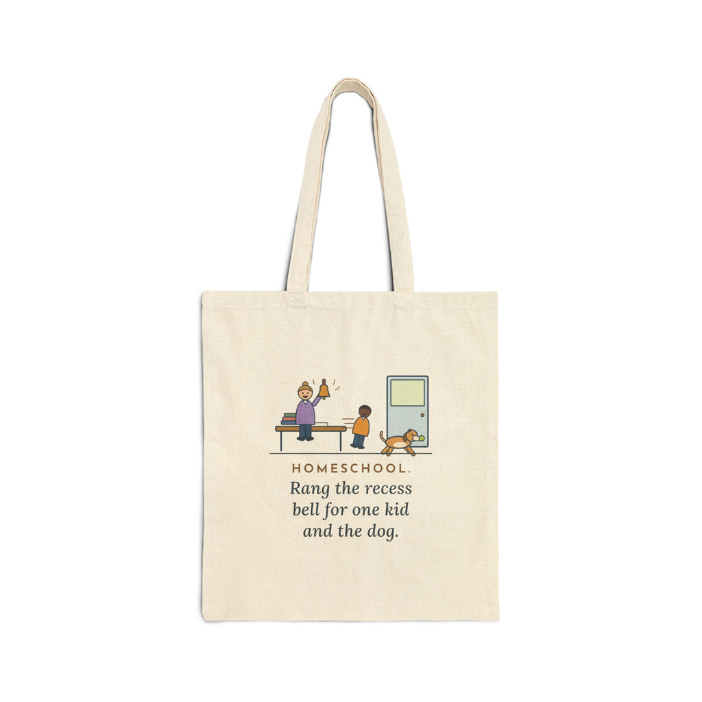 Homeschool Tote Bag - Kitchen Table Classroom Recess Bell