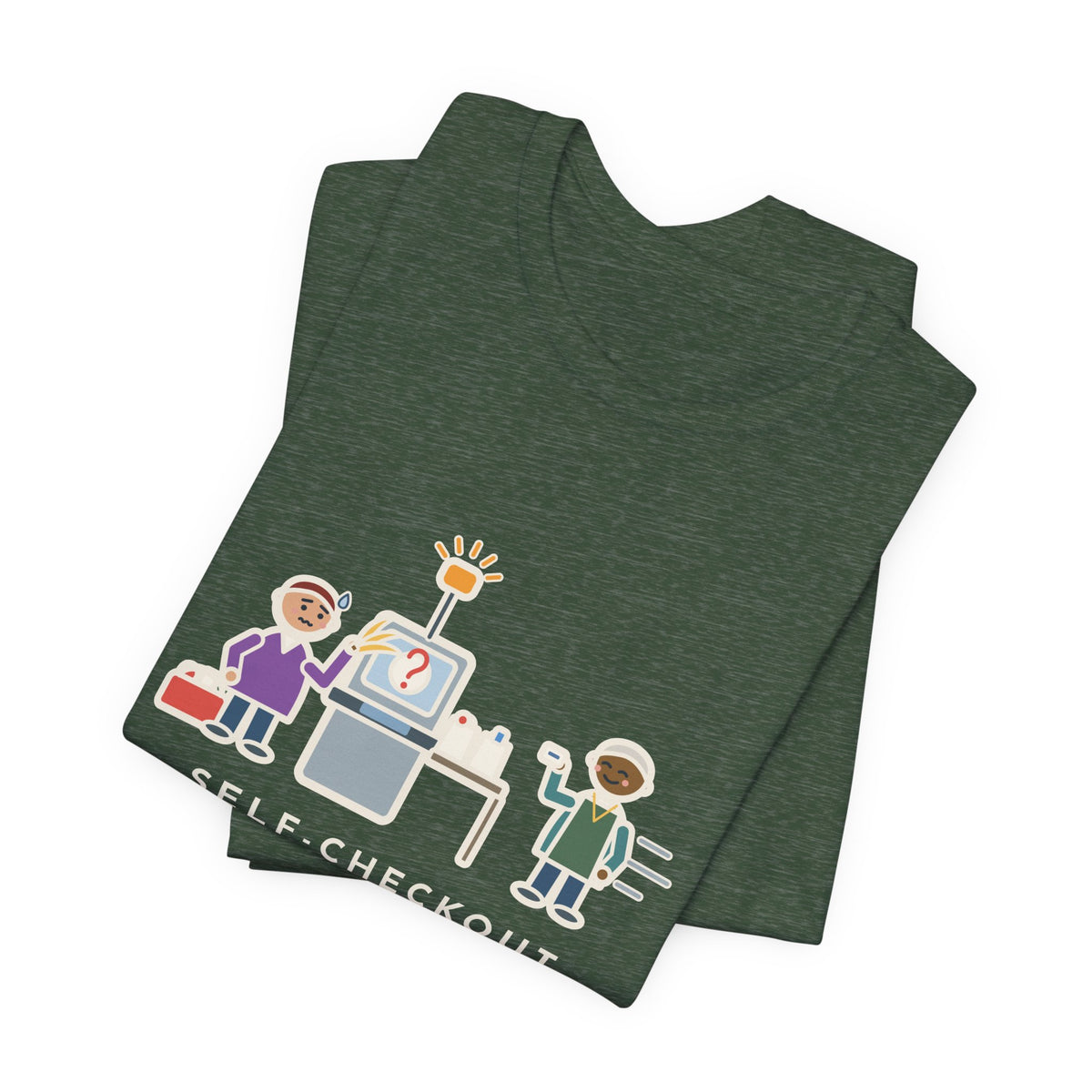Funny Self-Checkout T-Shirt, Twelve Items, Called for Help on Eleven of Them, Checkout Lane Tee