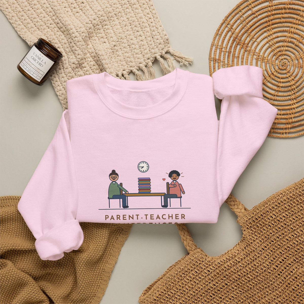 Teacher Sweatshirt, Parent-Teacher Conferences, Twelve Meetings, Every Parent Said That Sounds Like Me, Funny Conference Night Crewneck