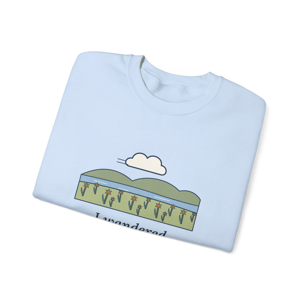 I Wandered Lonely as a Cloud Sweatshirt, Spring Wordsworth Quote Crewneck with Daffodil Meadow