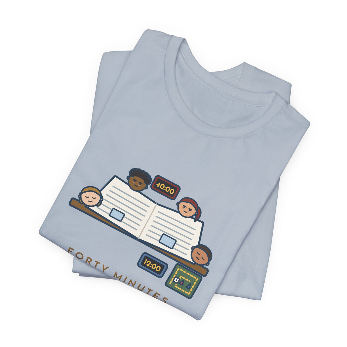 Funny Board Game T-Shirt - Forty Minutes Reading the Rules, Twelve Minutes Playing