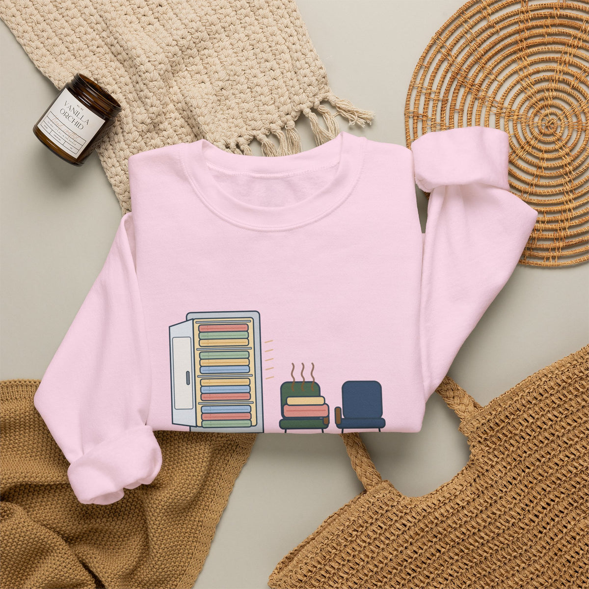 Chaplain Crewneck Sweatshirt - Mostly I Listen. Sometimes I Find Warm Blankets.