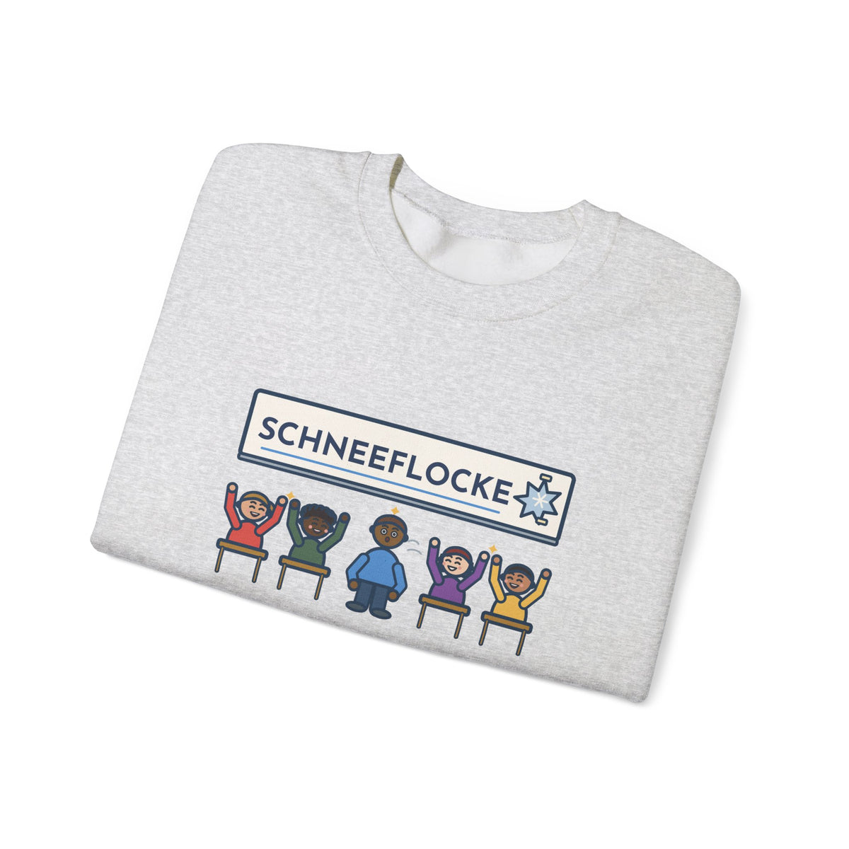 German Teacher Sweatshirt, Taught One Twelve-Letter Word, The Class Cheered When Somebody Finally Said It, Funny Whiteboard Win Crewneck