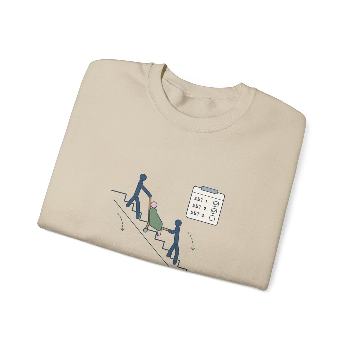 Paramedic Crewneck Sweatshirt - Leg Day: Third-Floor Walk-Up EMS Gift