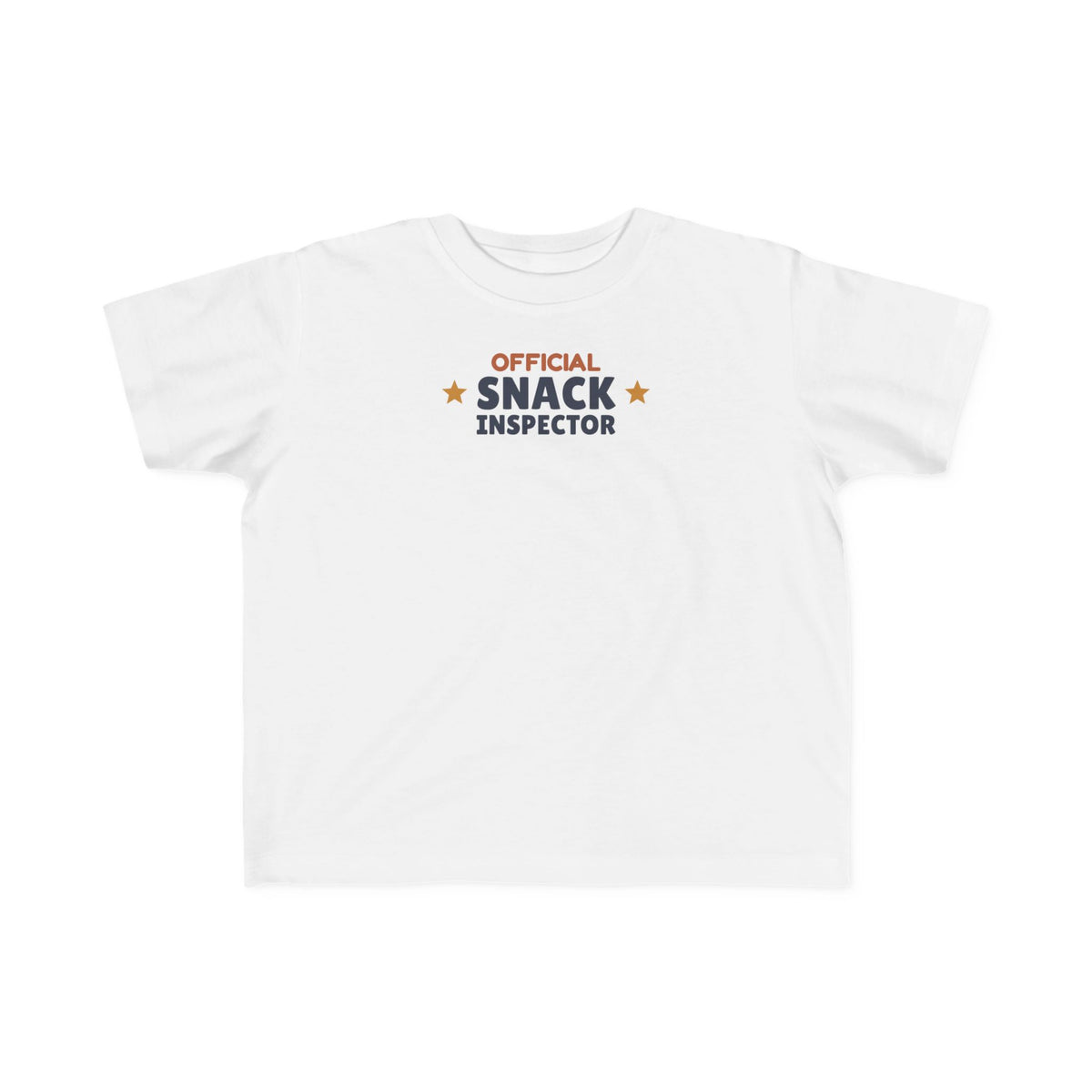Official Snack Inspector Toddler T-Shirt, Funny Snack Lover Kid Tee