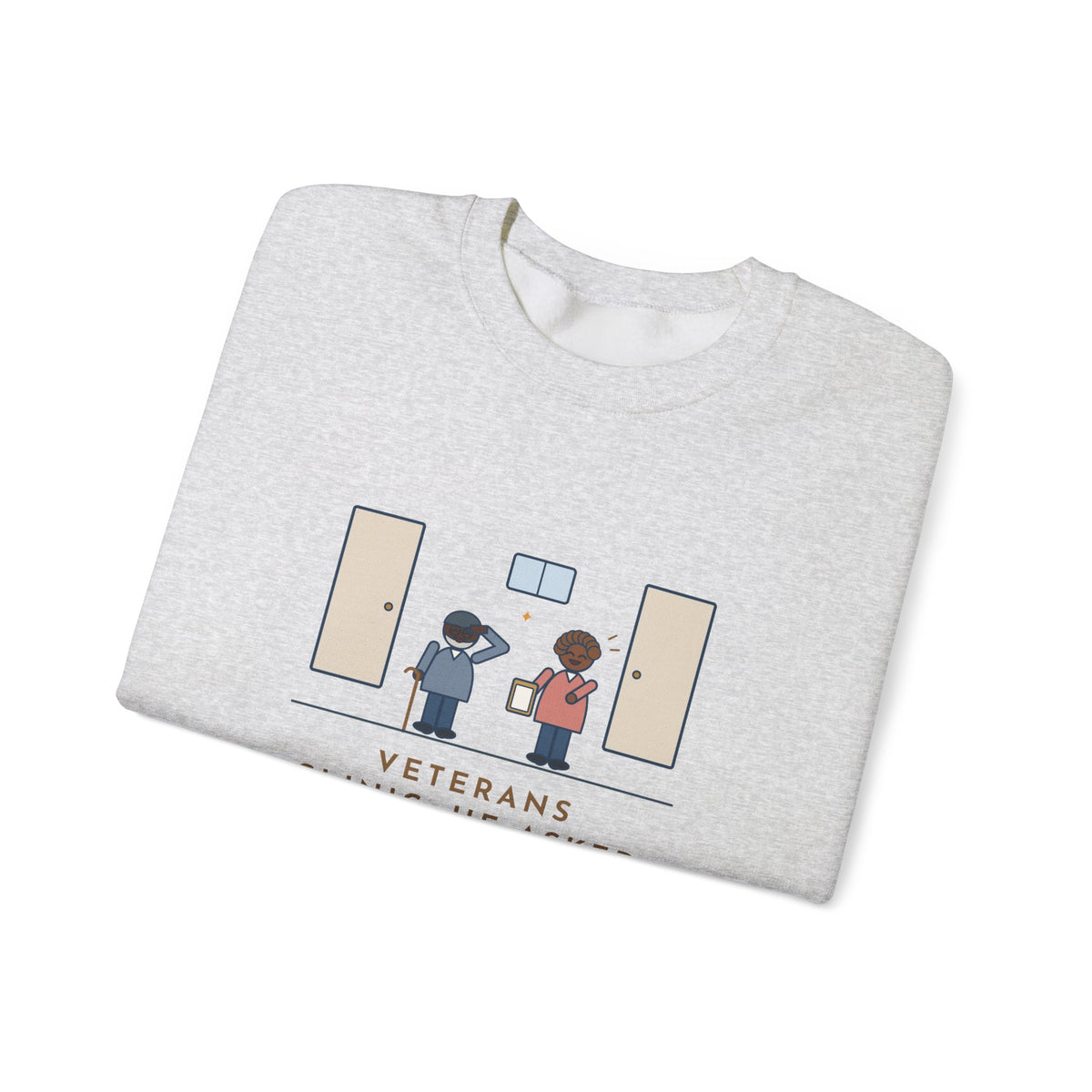 Veterans Clinic Nurse Crewneck Sweatshirt - My Branch Is Nursing