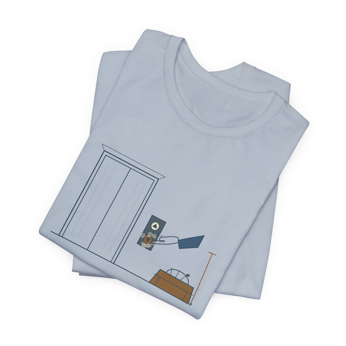 Elevator Mechanic T-Shirt - Press It Once. I Promise It Heard You. Funny Trade Tee