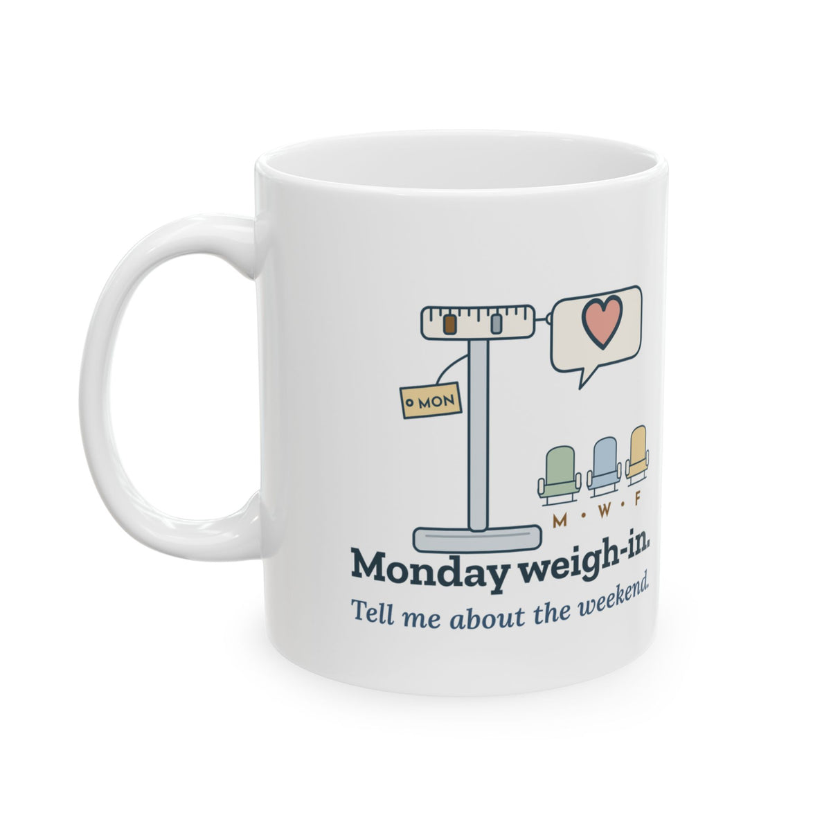 Dialysis Nurse Coffee Mug - Monday Weigh-In. Tell Me About the Weekend.