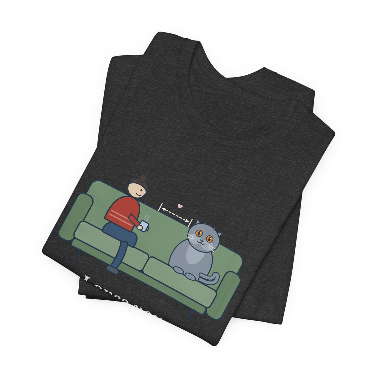 British Shorthair T-Shirt - Loves You. From the Next Cushion Over. Cat Lover Tee