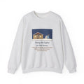 Christmas Lights Sweatshirt, Hung Them on the House, The Neighbor Supervised from His Driveway with Coffee