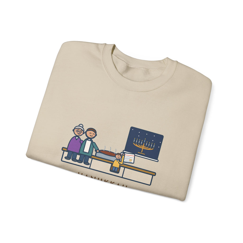 Hanukkah Brisket Sweatshirt, Grandma's Recipe, Three Generations, the Same Index Card, Funny Recipe Card Crewneck