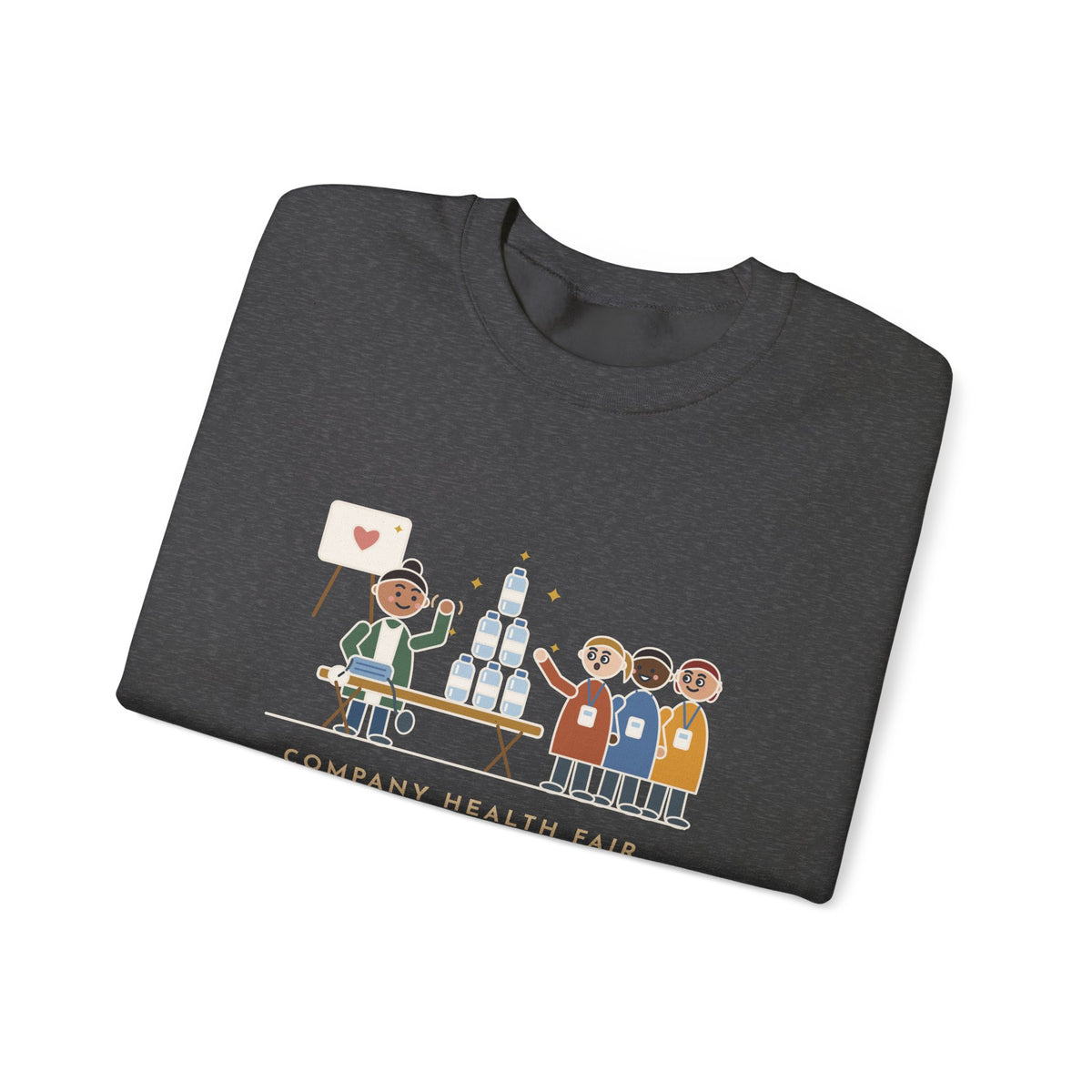 Corporate Wellness Nurse Crewneck Sweatshirt - The Line Was for the Free Water Bottle