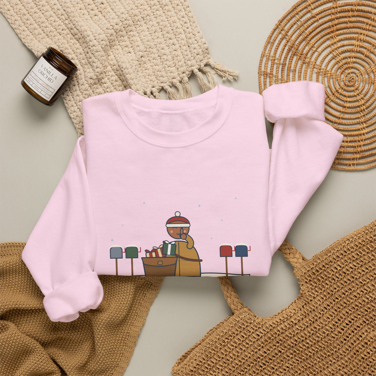 Mail Carrier Christmas Crewneck Sweatshirt - I Know Every Gift on Your List. I'm Not Telling