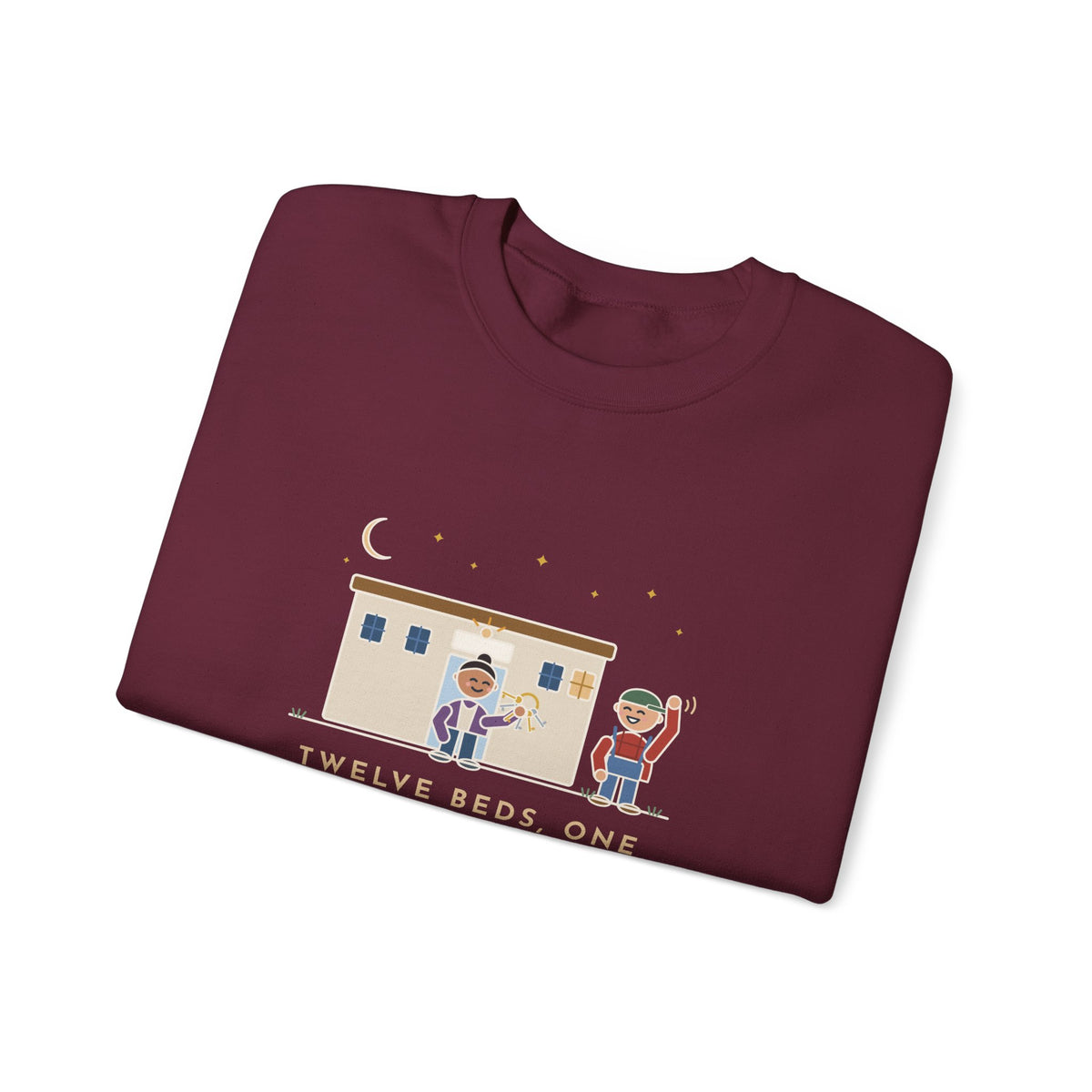 Critical Access Nurse Crewneck Sweatshirt - Twelve Beds, One Night Nurse, I Also Unlock the Door