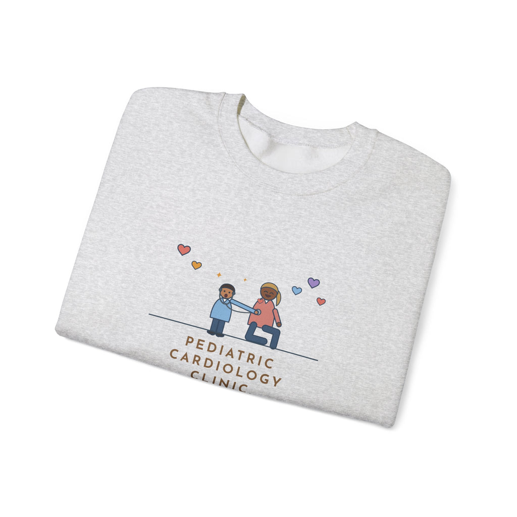 Pediatric Cardiology Nurse Sweatshirt, Let Him Listen to His Own Heart, He Asked to Hear Mine, Funny Clinic Visit Crewneck