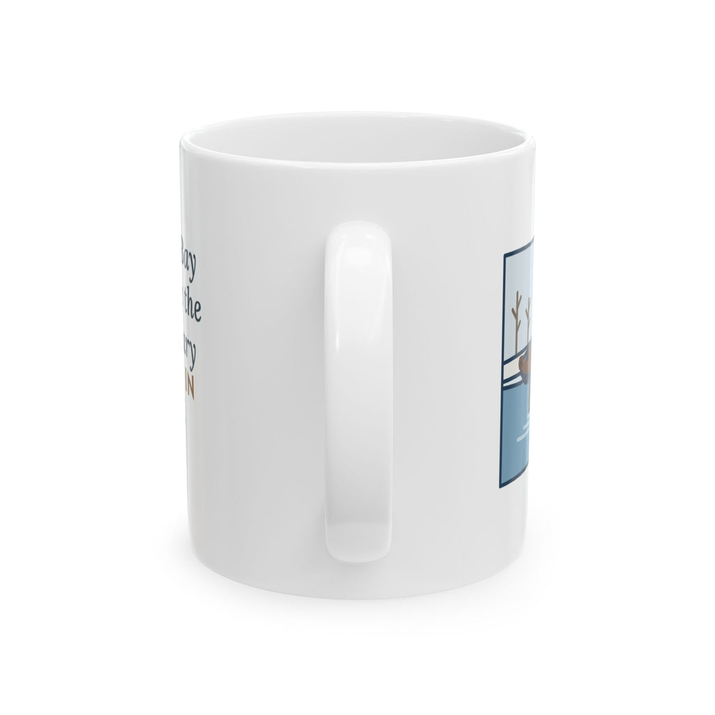 Chesapeake Bay Retriever Mug, Saw the Lake in January and Went In Anyway, Twice, Funny Coffee Mug 11oz