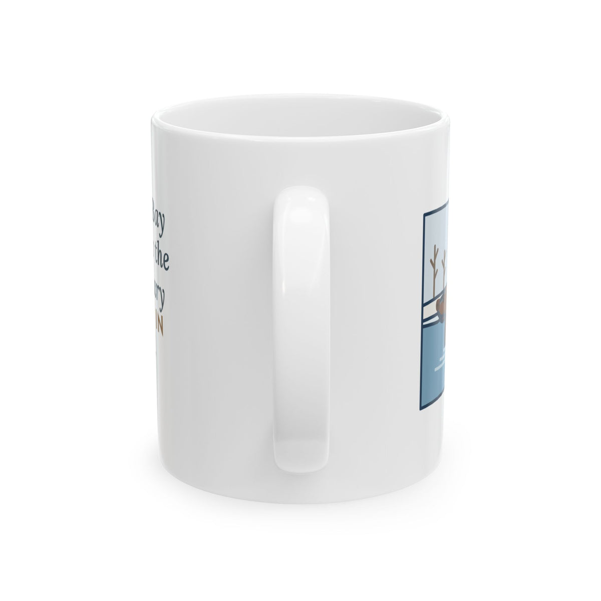 Chesapeake Bay Retriever Mug, Saw the Lake in January and Went In Anyway, Twice, Funny Coffee Mug 11oz