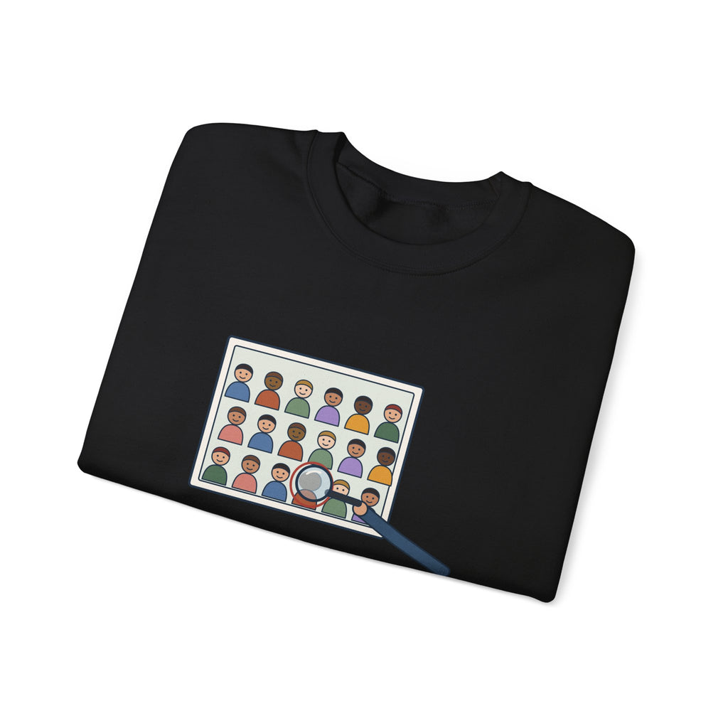 Yearbook Staff Crewneck Sweatshirt - Who's the Kid in Row Three?