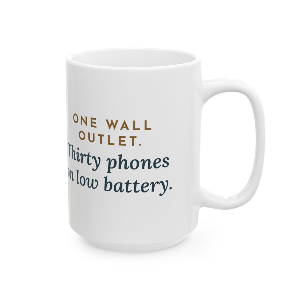 Large 15oz Study Hall Teacher Mug - One Outlet Thirty Phones Teacher Gift