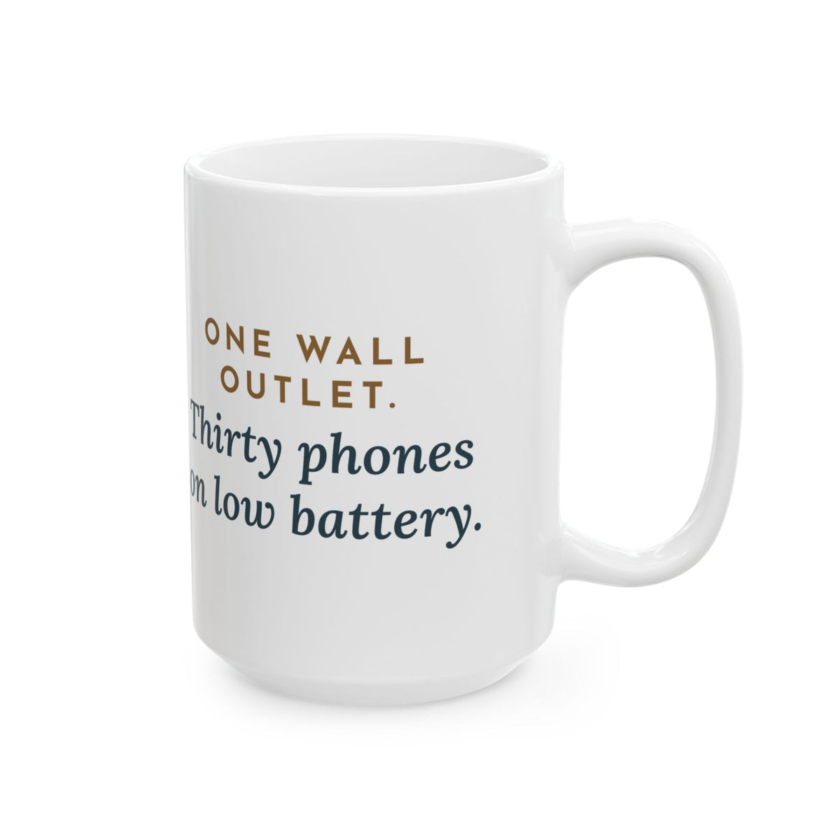 Large 15oz Study Hall Teacher Mug - One Outlet Thirty Phones Teacher Gift