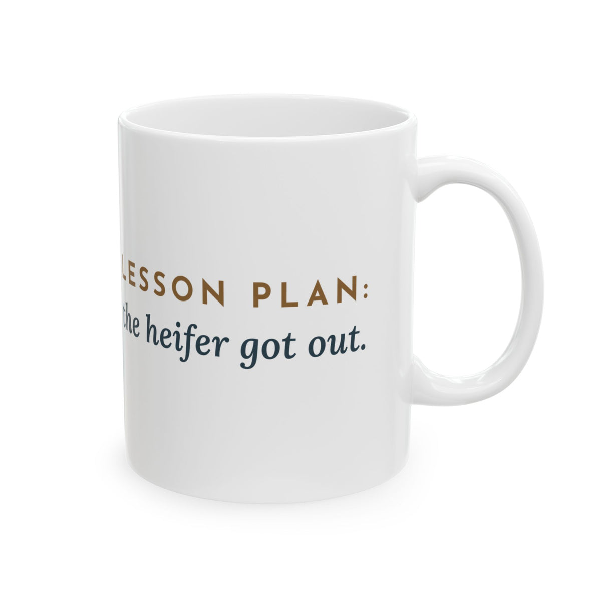 Ag Teacher Coffee Mug 11oz - Lesson Plan: The Heifer Got Out, Agriculture Teacher Gift