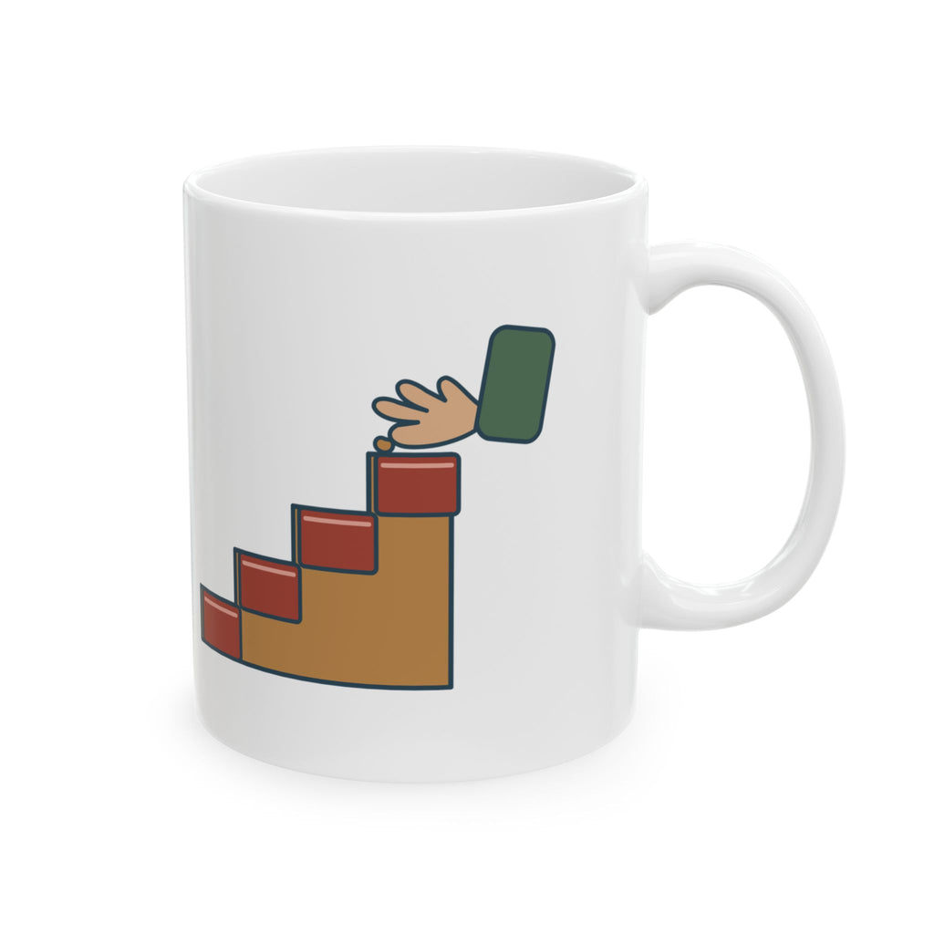 Greyhound Coffee Mug - Retired Racer. Stairs Are the New Event. Greyhound Owner Gift