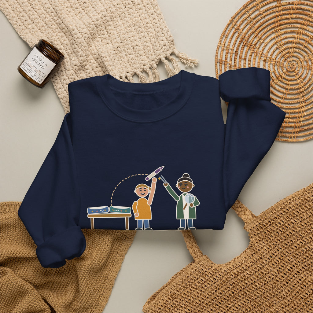 Cast Clinic Nurse Crewneck Sweatshirt - Missing Crayon Found Inside the Cast Nurse Gift