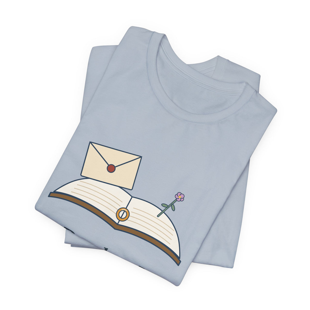 Brontë Quote T-Shirt, Reader, I Married Him, Wedding Letter and Ring Tee