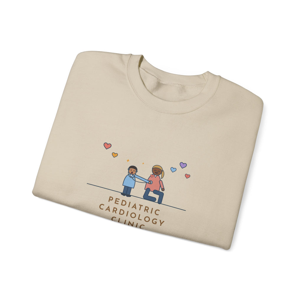 Pediatric Cardiology Nurse Sweatshirt, Let Him Listen to His Own Heart, He Asked to Hear Mine, Funny Clinic Visit Crewneck