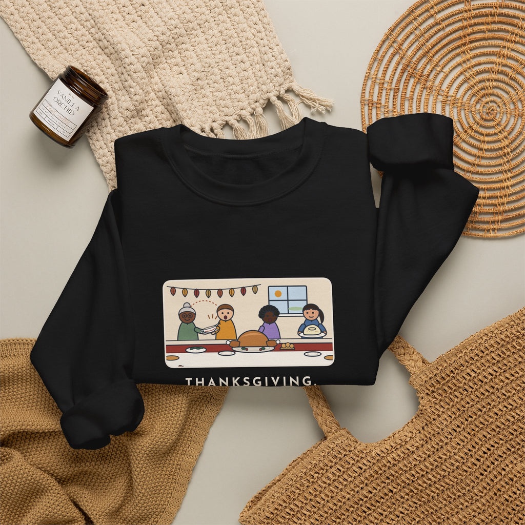 Thanksgiving Sweatshirt, Made Two Quarts of Gravy, Ran Out Before the Potatoes Came Around, Funny Empty Gravy Boat Crewneck