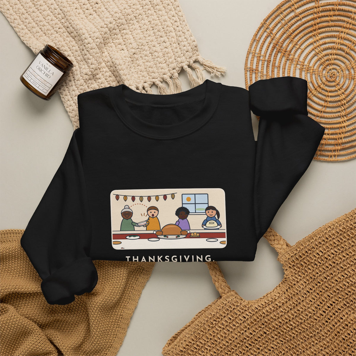 Thanksgiving Sweatshirt, Made Two Quarts of Gravy, Ran Out Before the Potatoes Came Around, Funny Empty Gravy Boat Crewneck