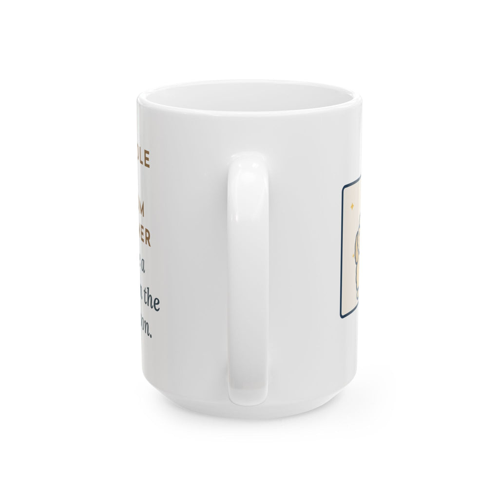 Came Home from the Groomer Looking Like a Lamb, Rolled in the Garden by Noon 15oz Mug, Large Funny Labradoodle Coffee Mug