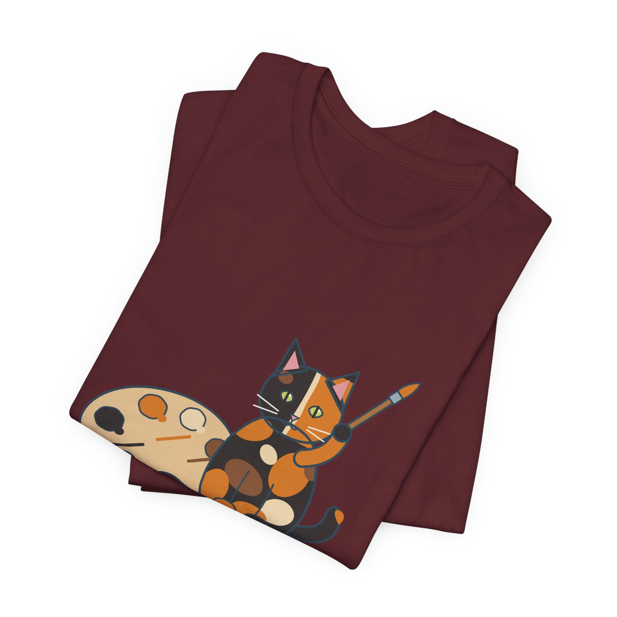 Tortoiseshell Cat T-Shirt - Made From Leftover Cat Colors Tortie Cat Tee