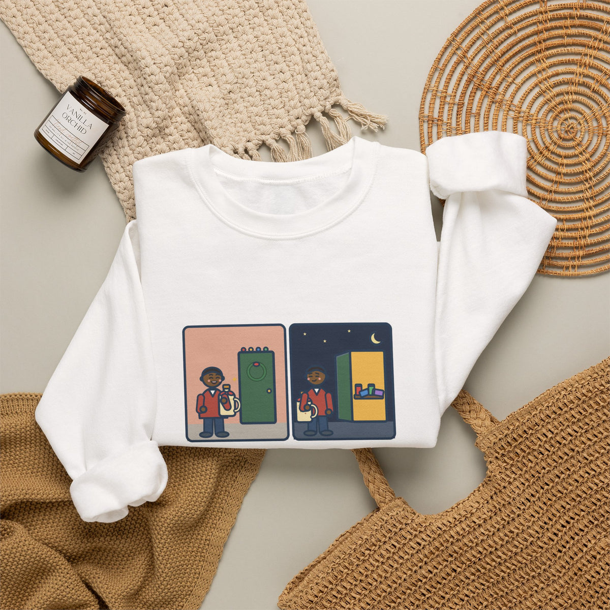 Eggnog Sweatshirt, Brought a Gallon to the Holiday Party, Brought Home a Gallon, Funny Party Door Crewneck