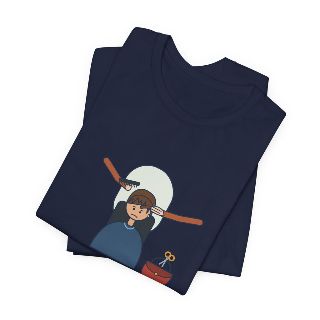 Hairstylist T-Shirt - Who Cut Your Bangs? Oh. You Did. Funny Salon Tee